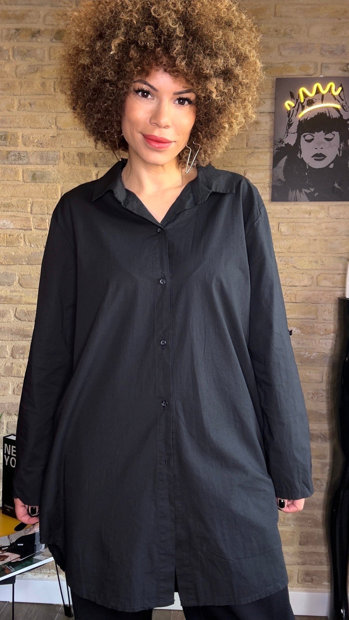 Camisa Básica Negra
