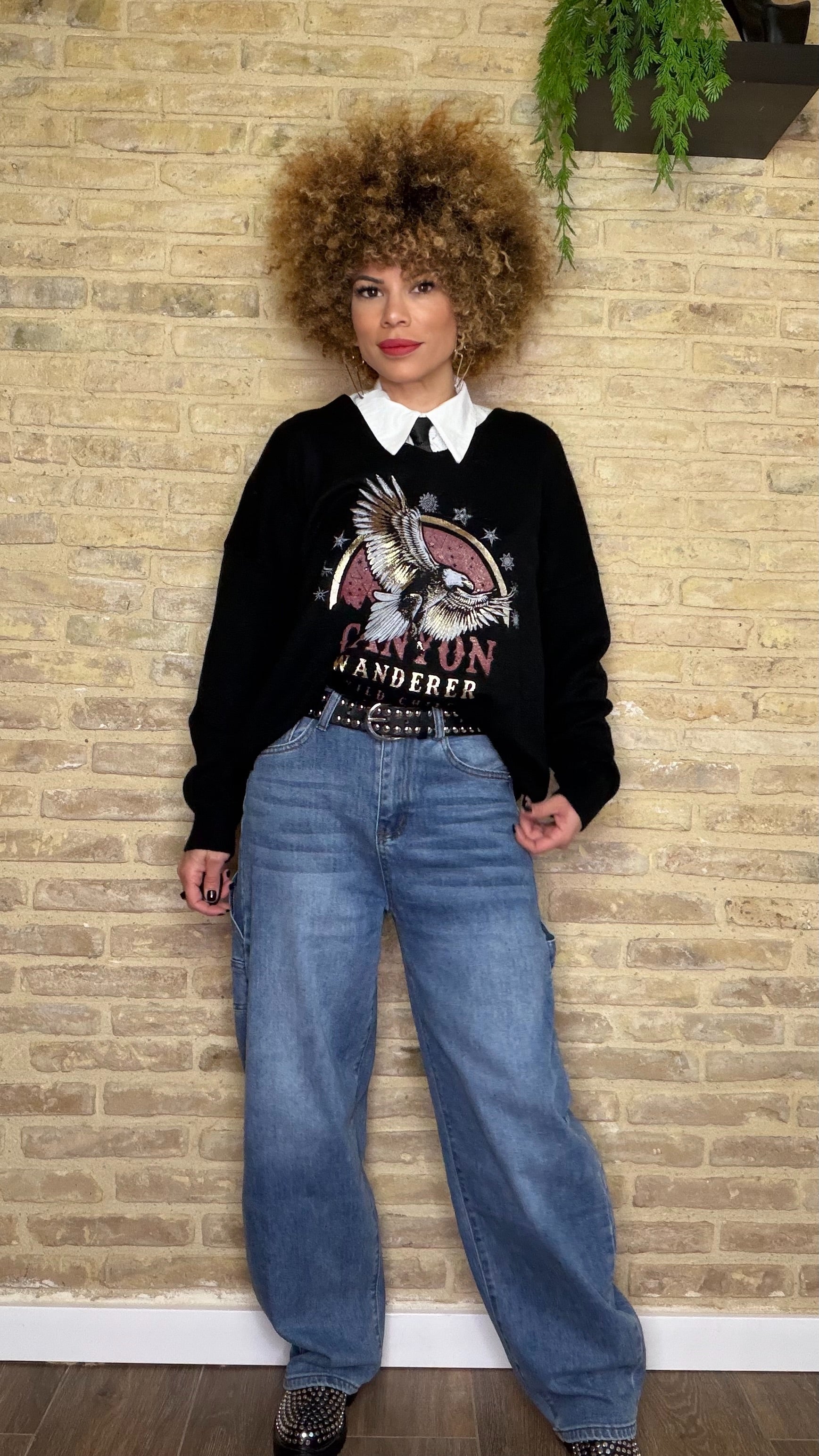 Pantalón Denim Balloon