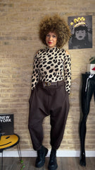 Jersey Leopardo Hombros Abiertos