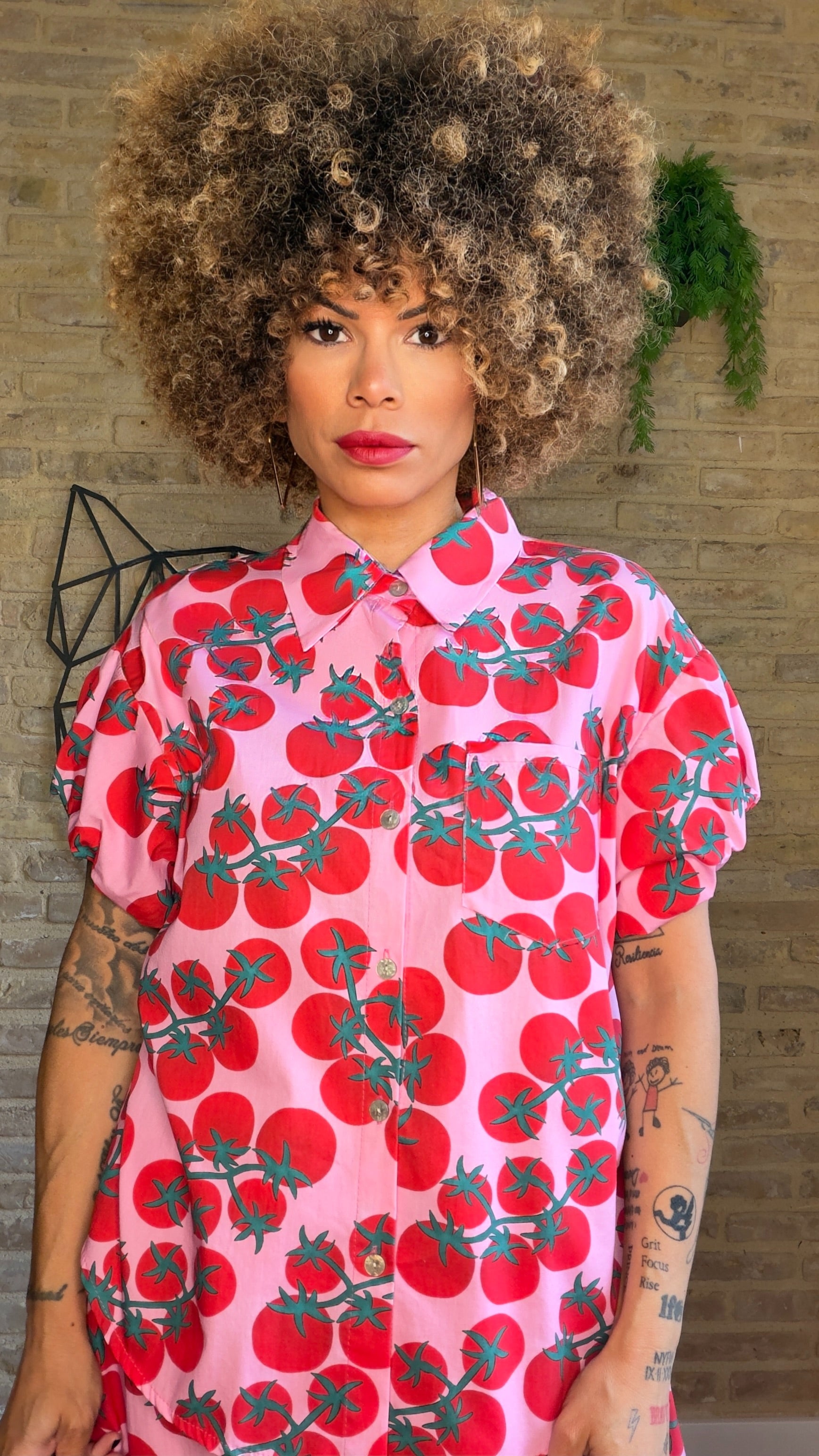 Camisa Tomates Rosa