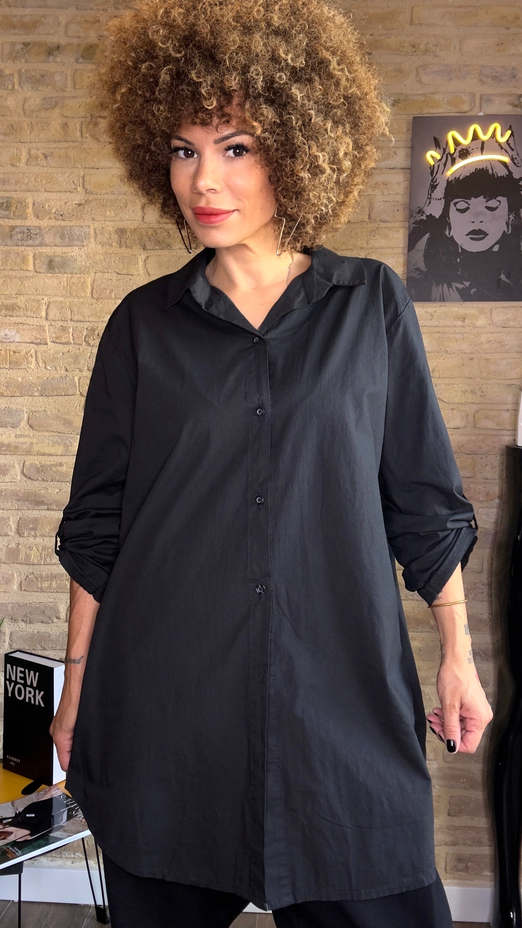 Camisa Básica Negra