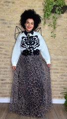 Falda Gasa Leopardo