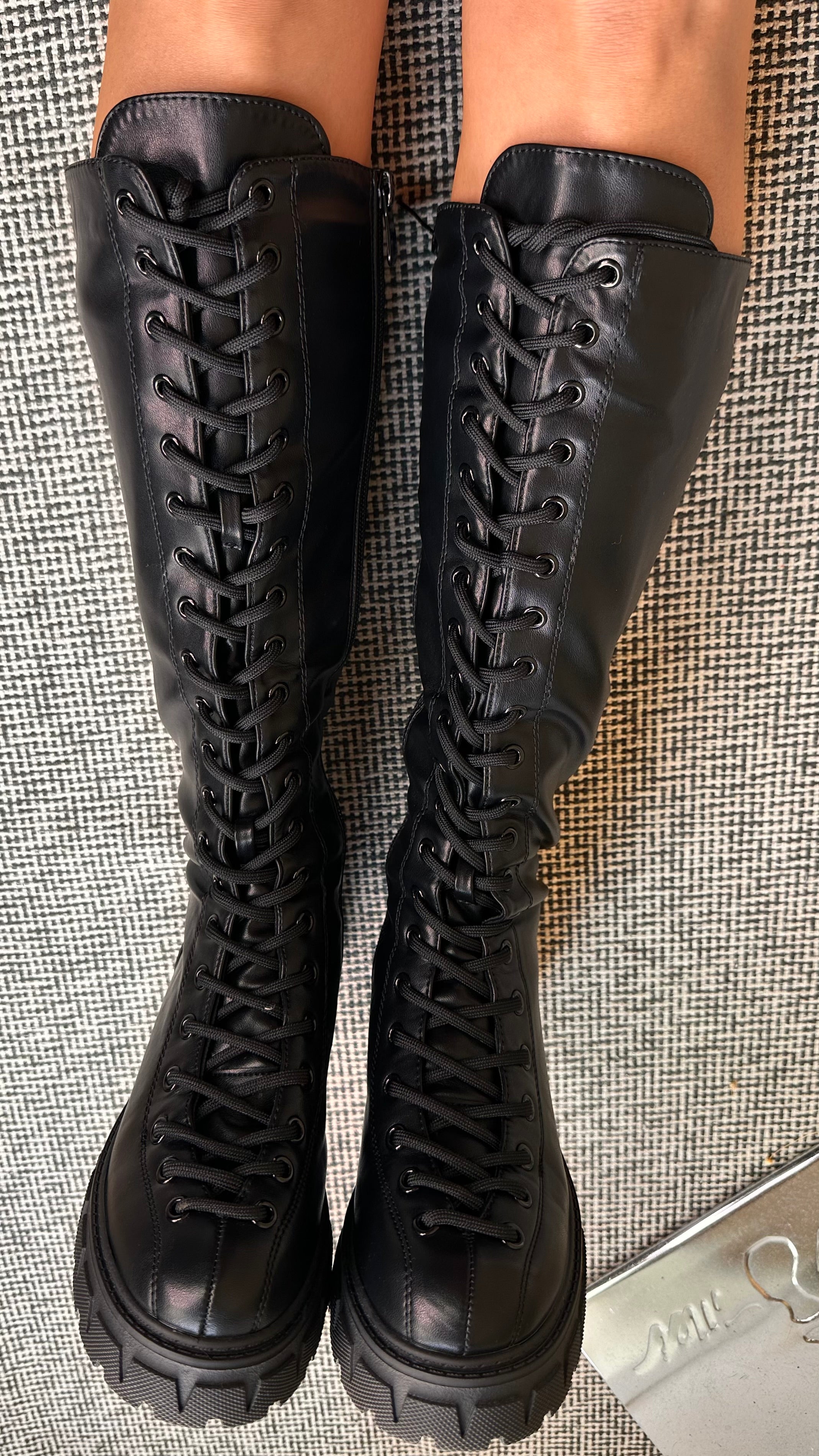 Botas Altas Cordones