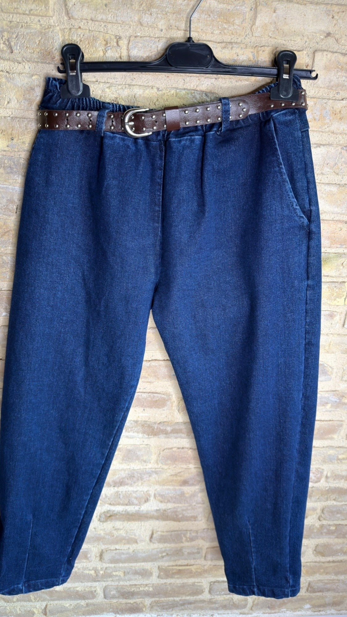 Pantalón Vaquero Balloon Cinturón