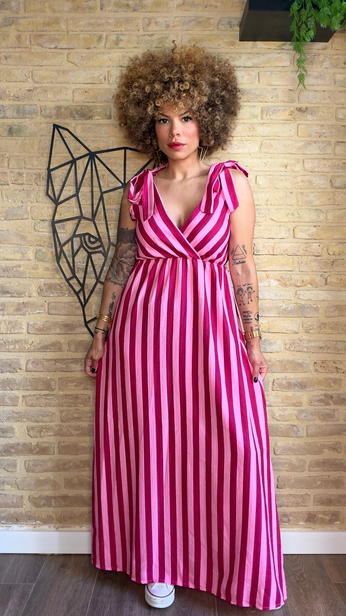 Vestido Cruzado Rayas