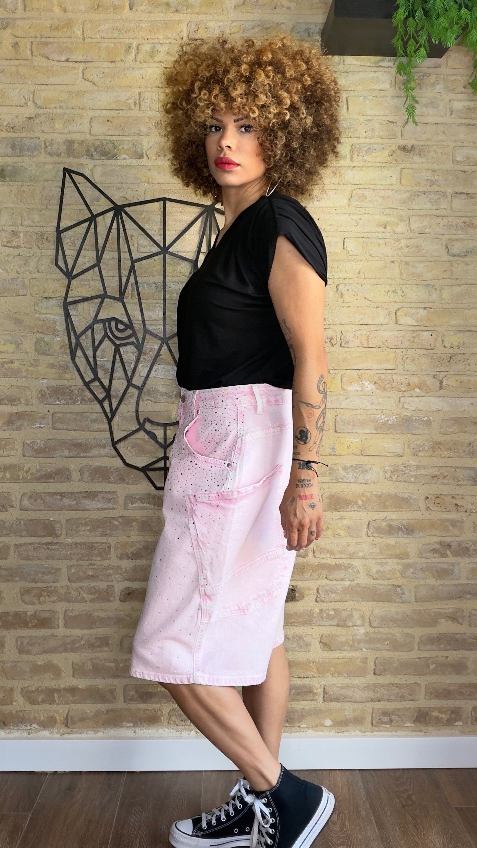 Bermuda Xtrass Rosa Denim