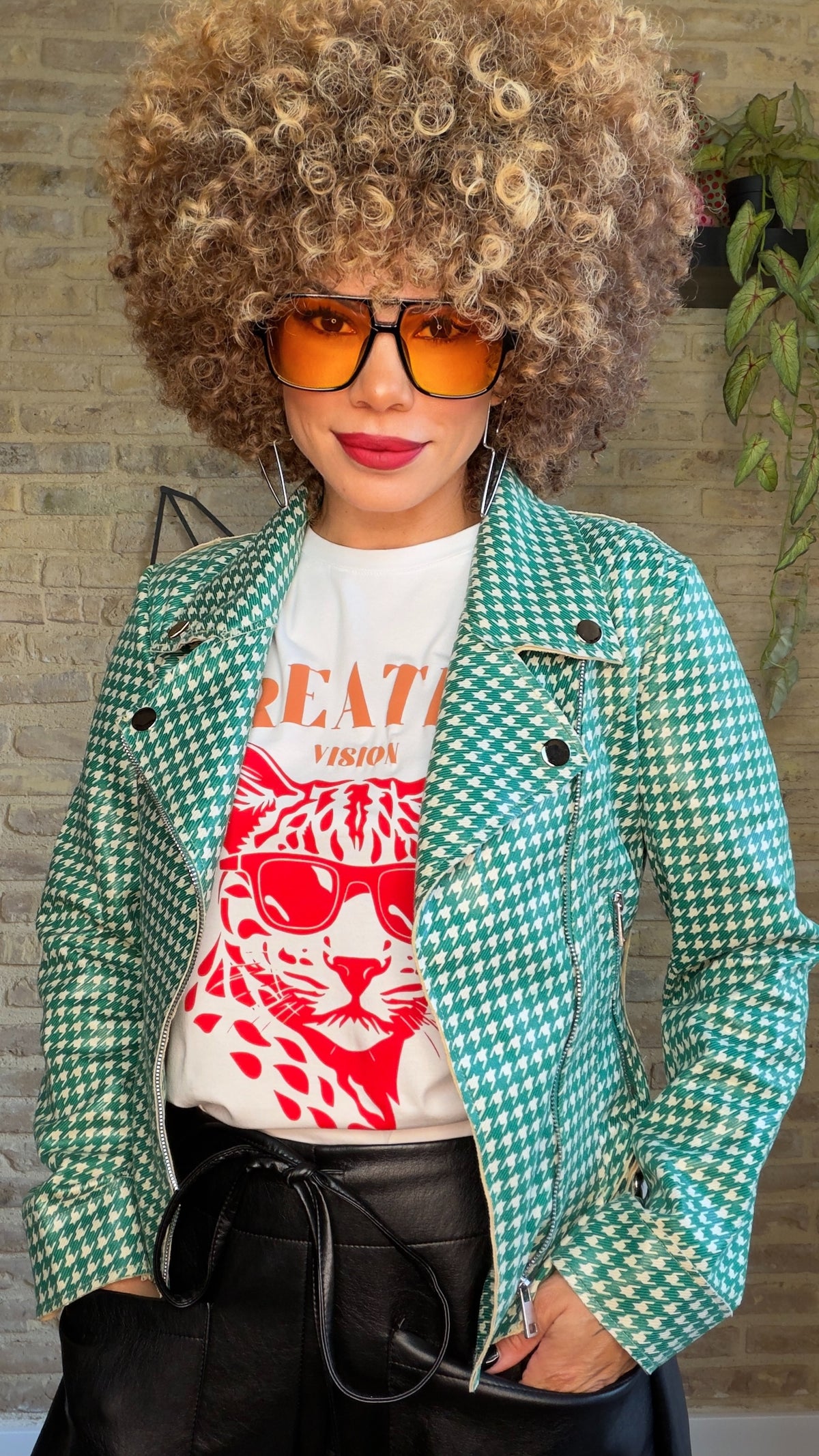 Chaqueta Biker Pata Gallo