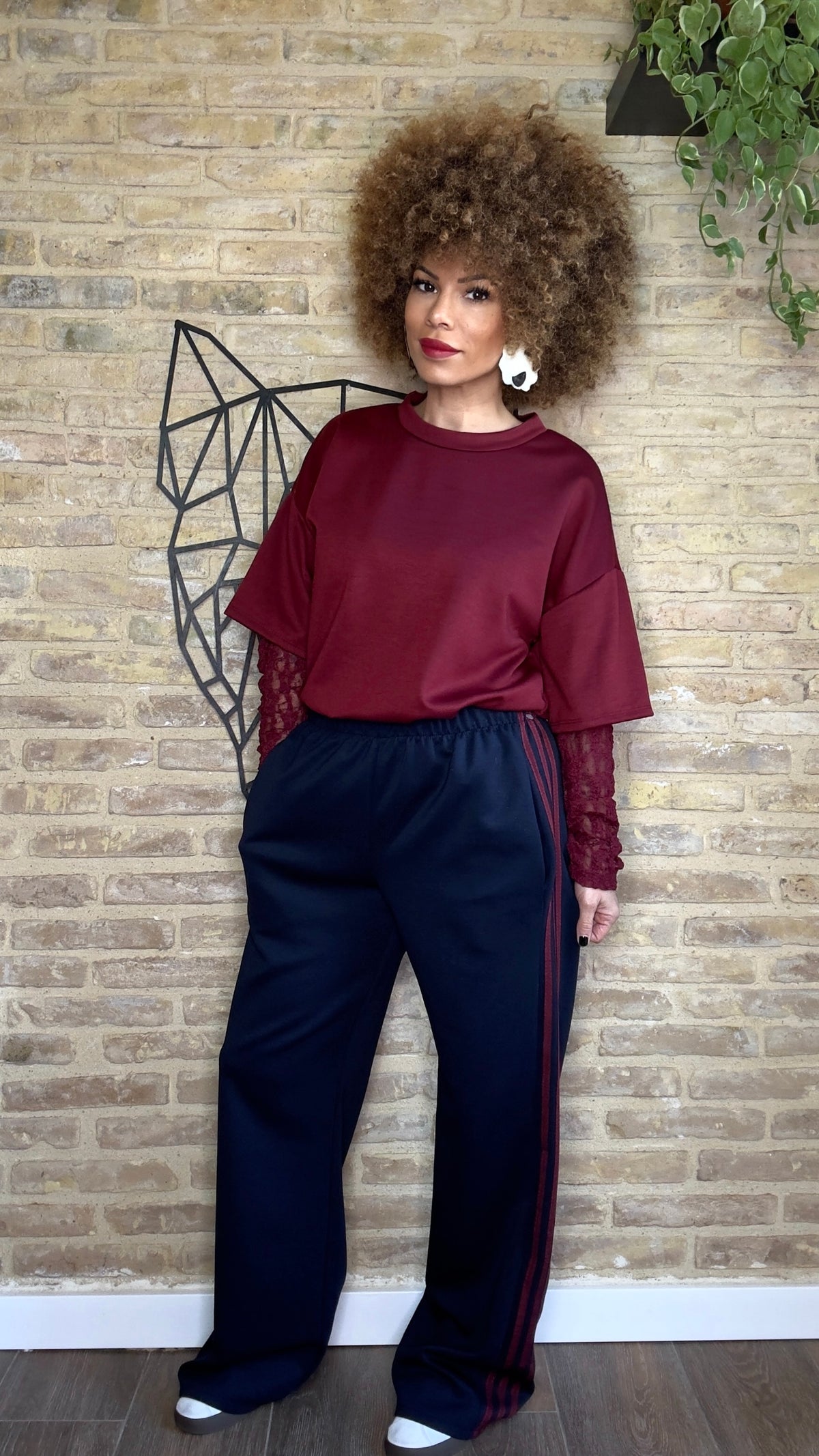 Pantalón Sport Raya Buganvilla