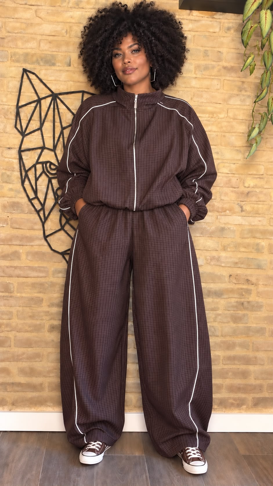 Pantalón Cuadros Choco