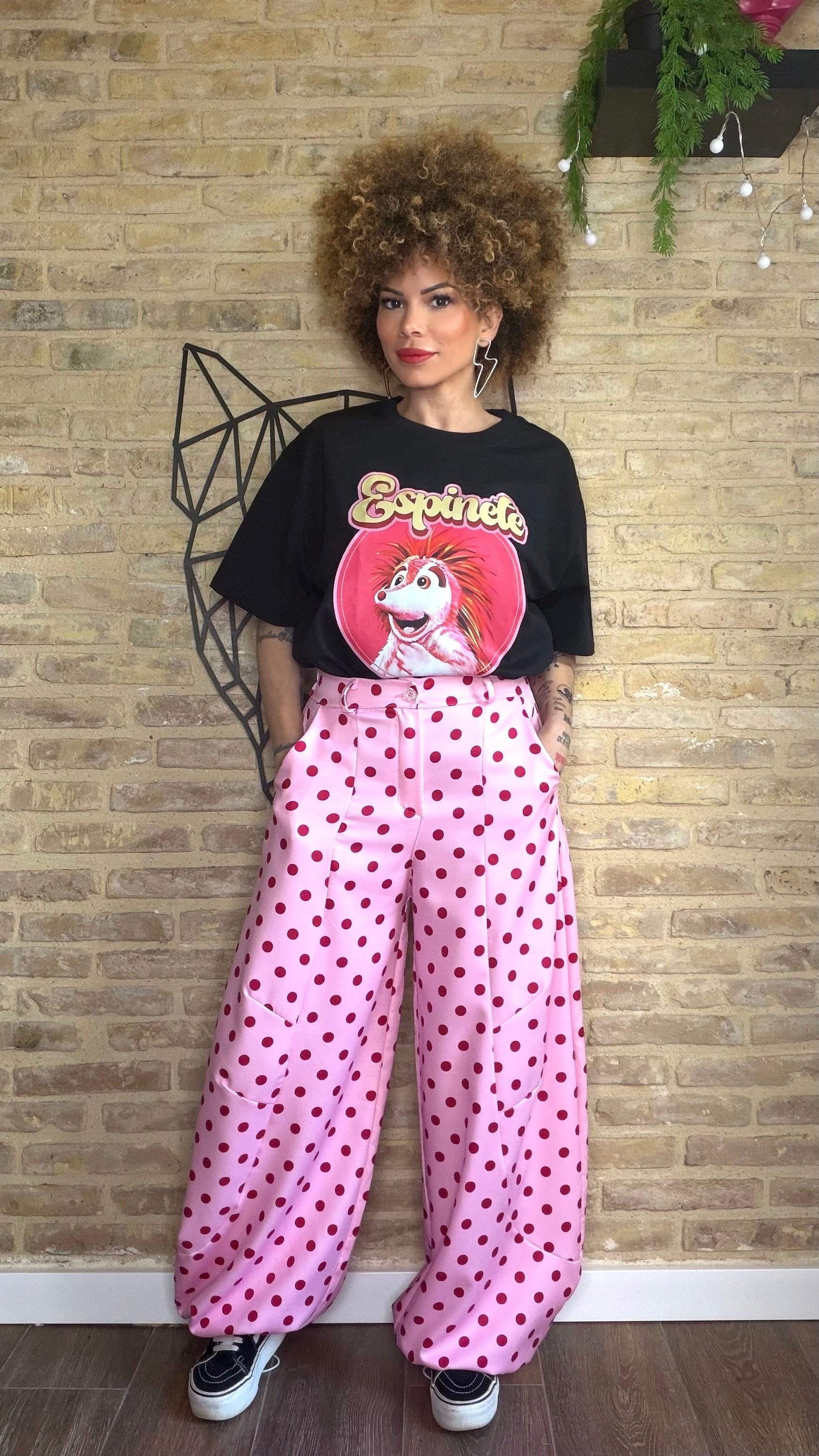 Pantalón Lunares Rosa