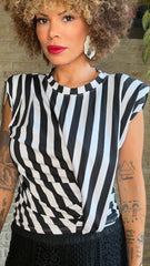 Camiseta Hombreras Rayas