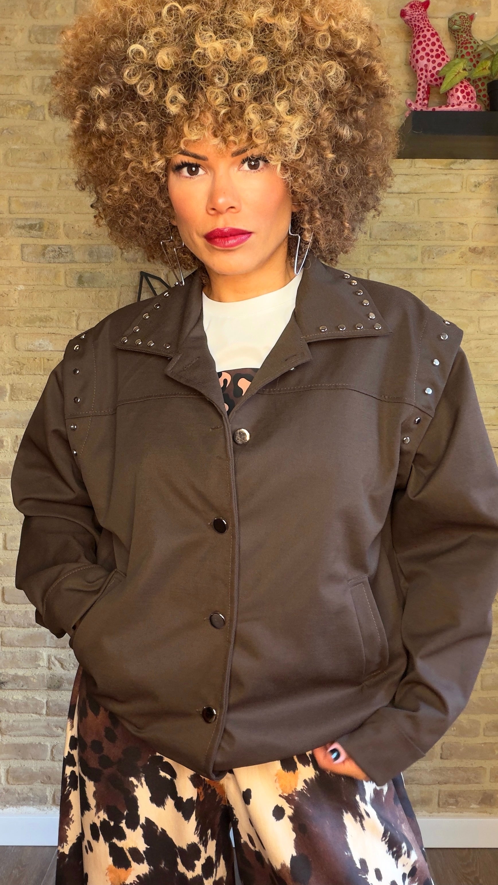 Chaqueta Tachuelas Choco