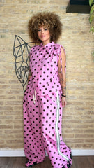 Conjunto Lunares Rosa