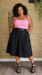 Bermuda Fluida Maxi Negra