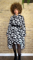 Vestido Camisero Asimétrico Calaveras