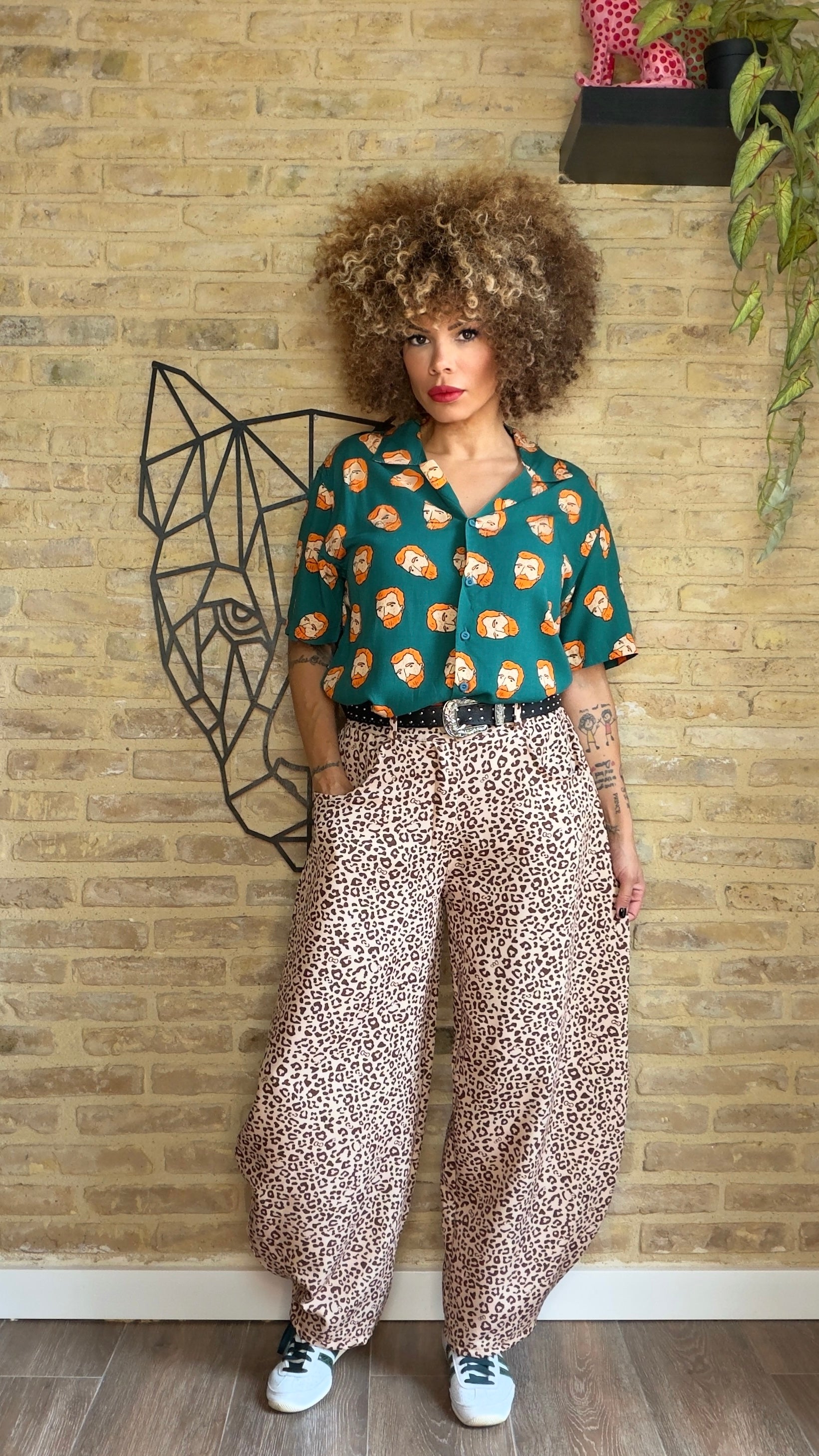 Pantalón Leopardo Globo