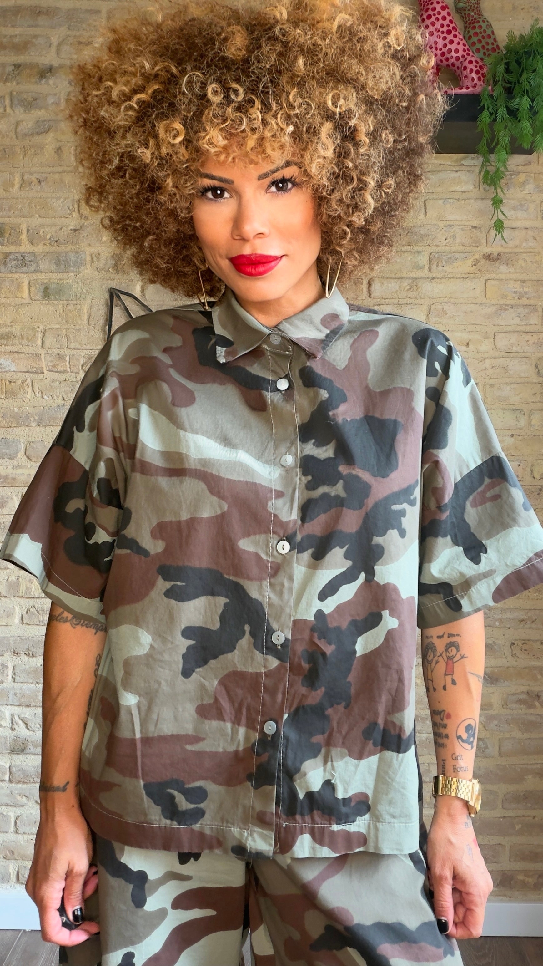 Camisa Algodón Militar