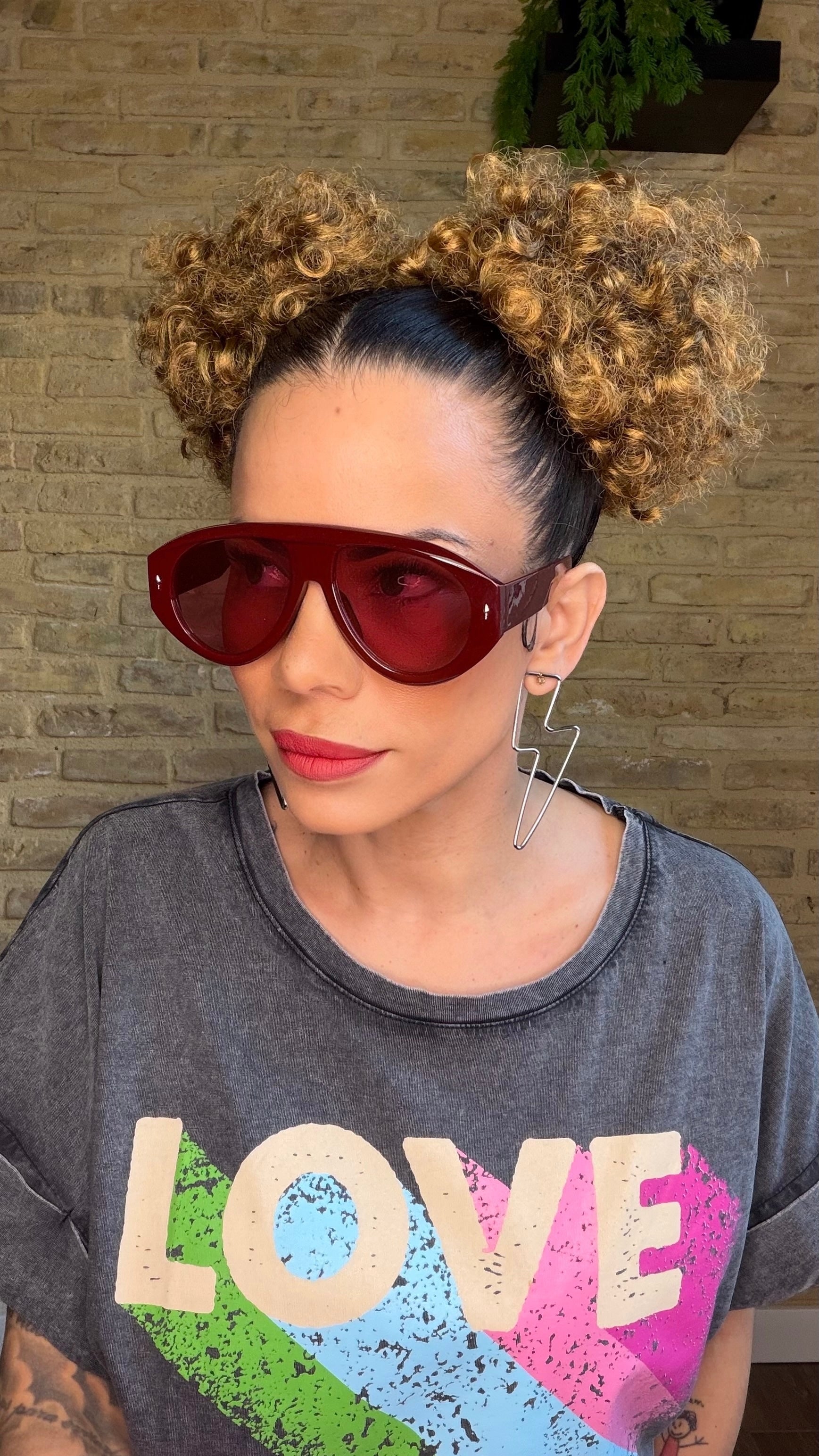 Gafas Sol Cristal Rosa