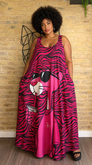 Vestido Maxi Pantera Rosa