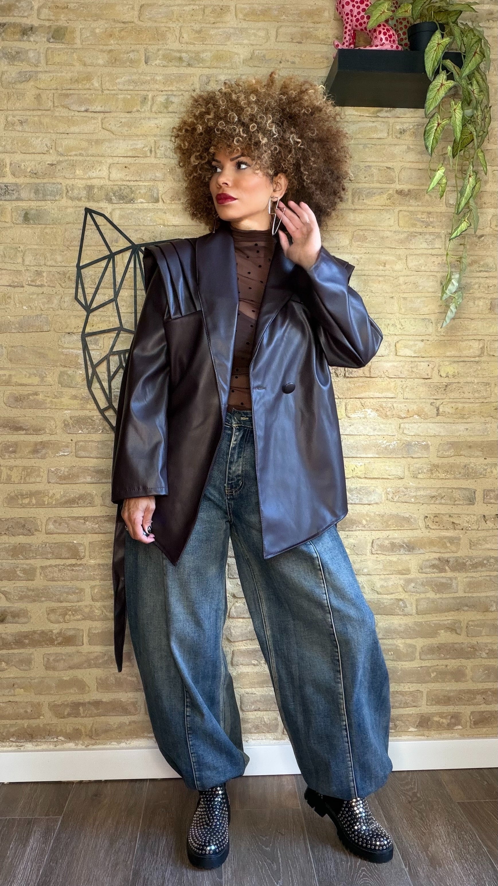 Chaqueta/ Sobrecamisa Polipiel 80s Buganvilla