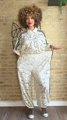 Pantalón Encaje Maxi Crudo