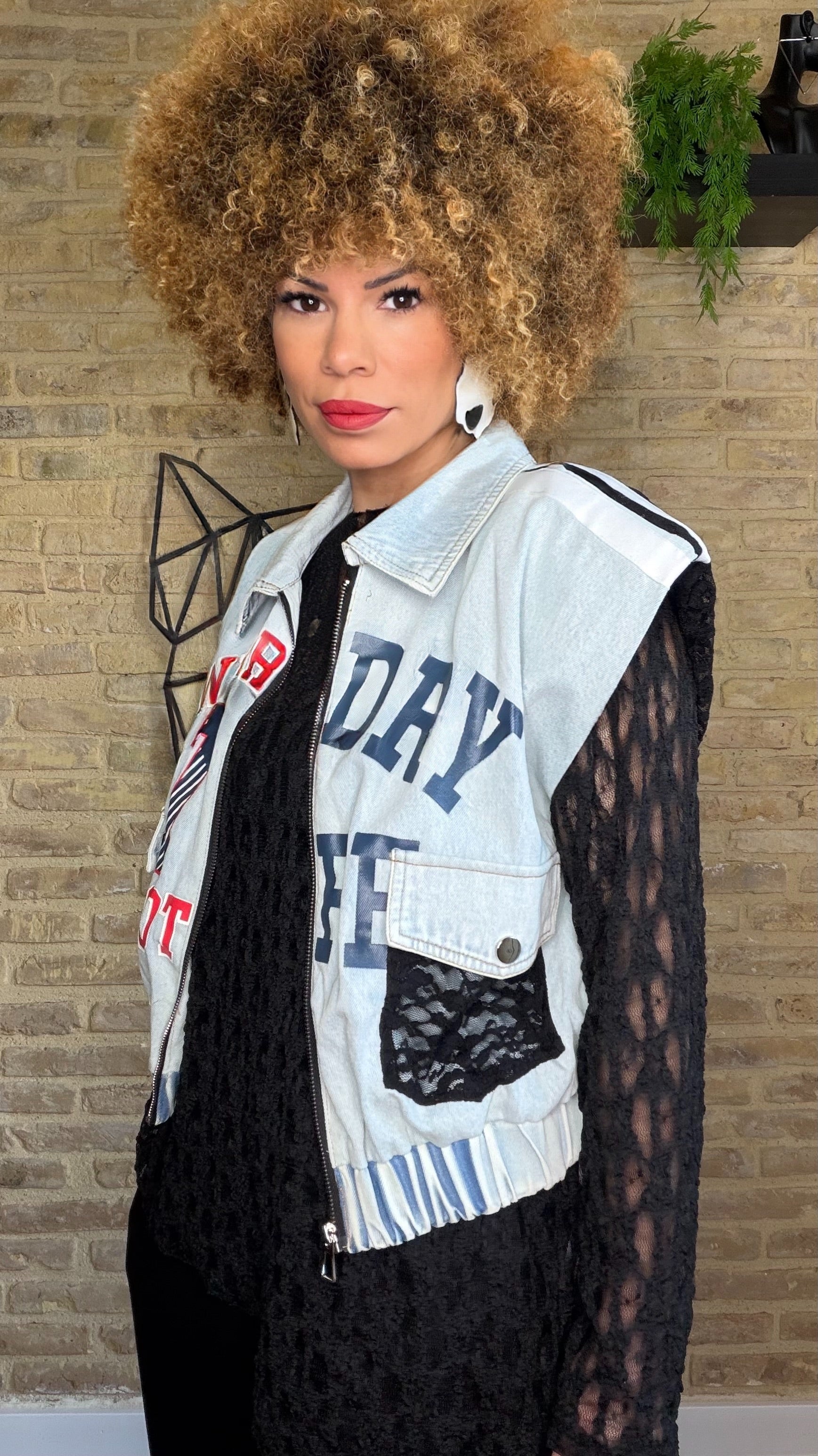 Chaleco Hombrera Denim Premium