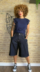 Bermuda Denim Tachuela
