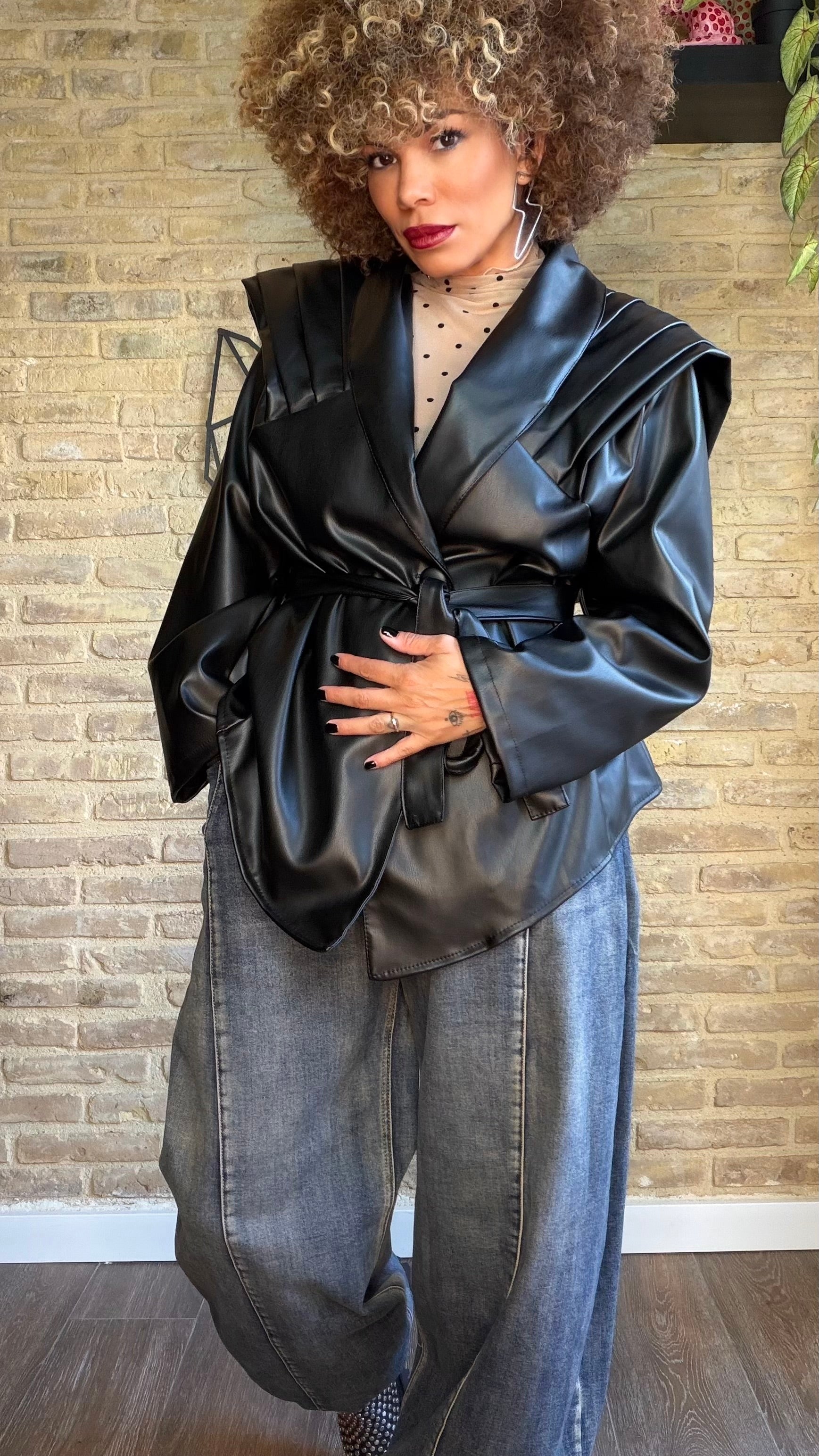 Chaqueta / Sobrecamisa 80s Negra