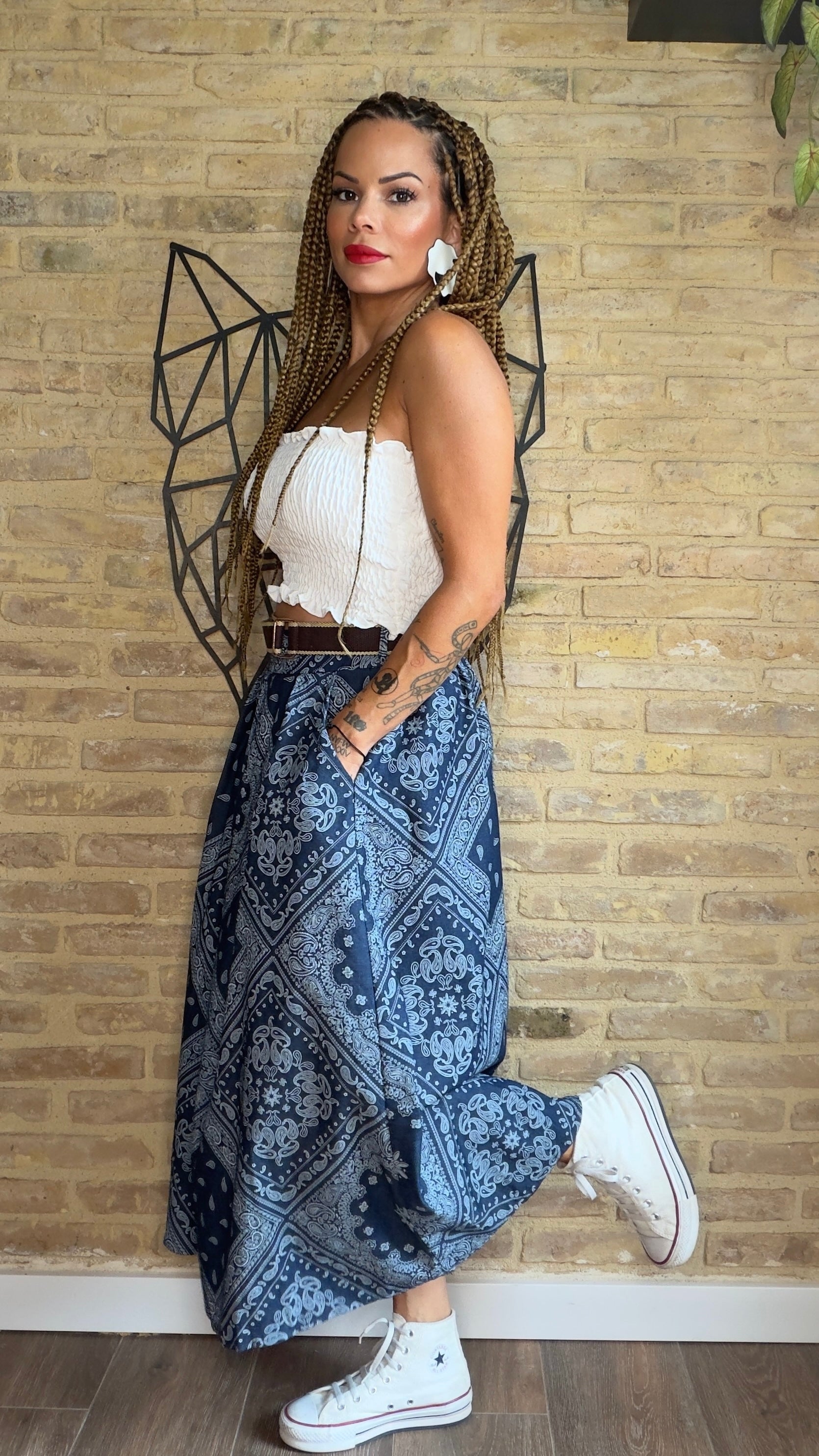 Falda Denim Pasley