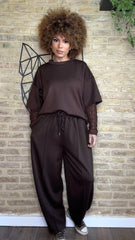 Pantalón Sport Maxi Balloon Choco