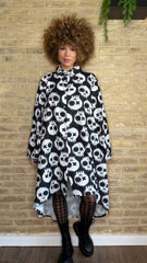 Vestido Camisero Asimétrico Calaveras