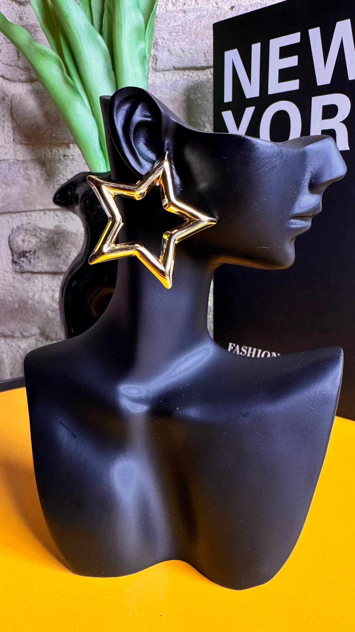 Pendientes Star Acero DORADO