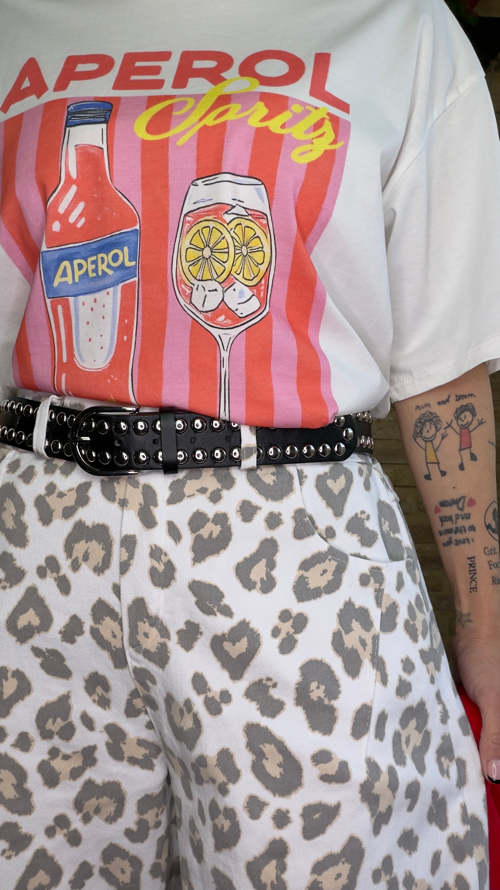 Pantalón Print Vaquero Blanco