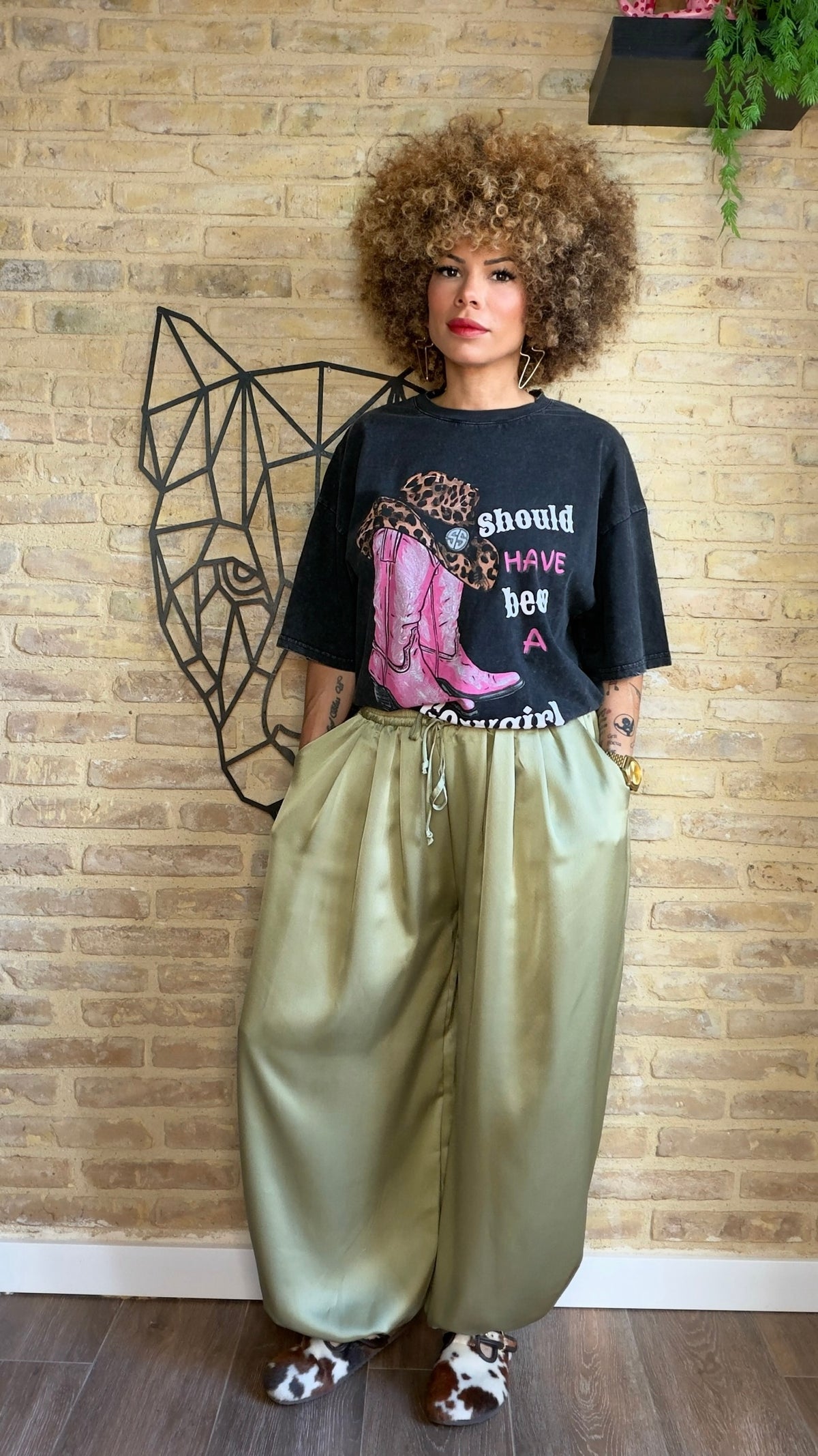Pantalón Raso Manzana