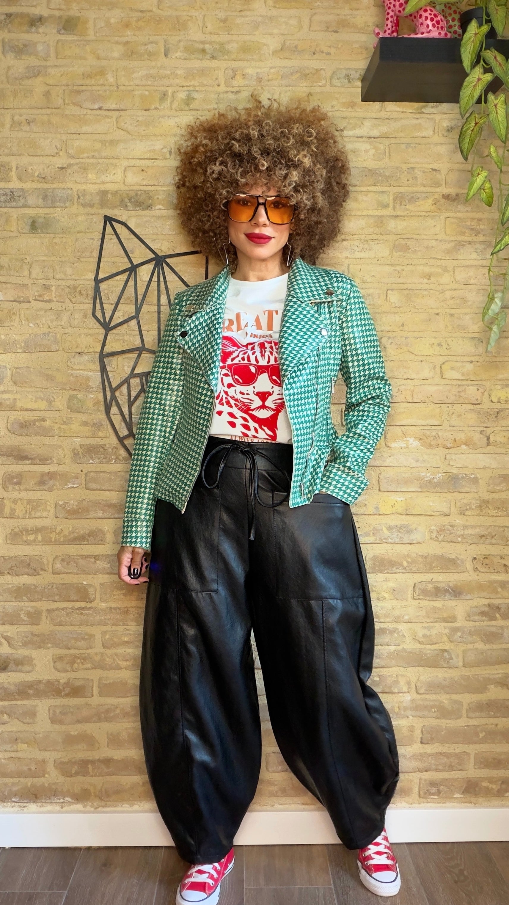 Chaqueta Biker Pata Gallo