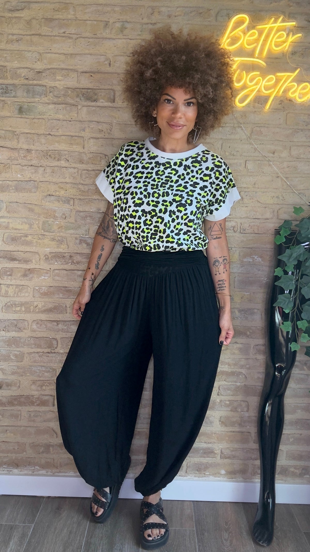 Pantalón Bombacho Negro