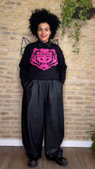 Pantalón MAXI Polipiel Palazzo