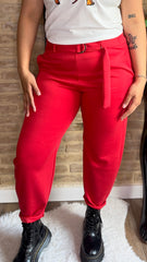 Pantalón Hebilla Rojo