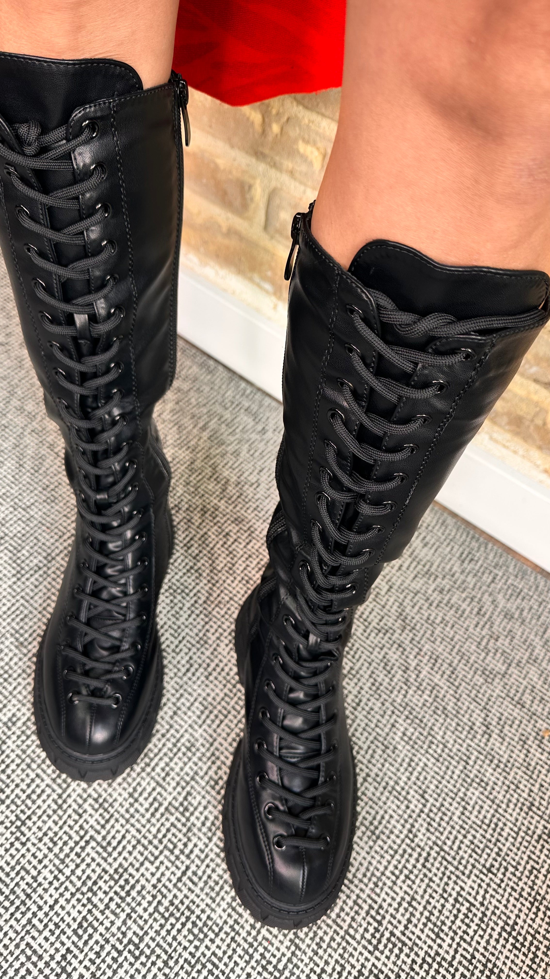 Botas Altas Cordones
