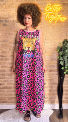Vestido Tigre Fucsia