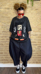 Camiseta Mickey Robot Gris Oscuro