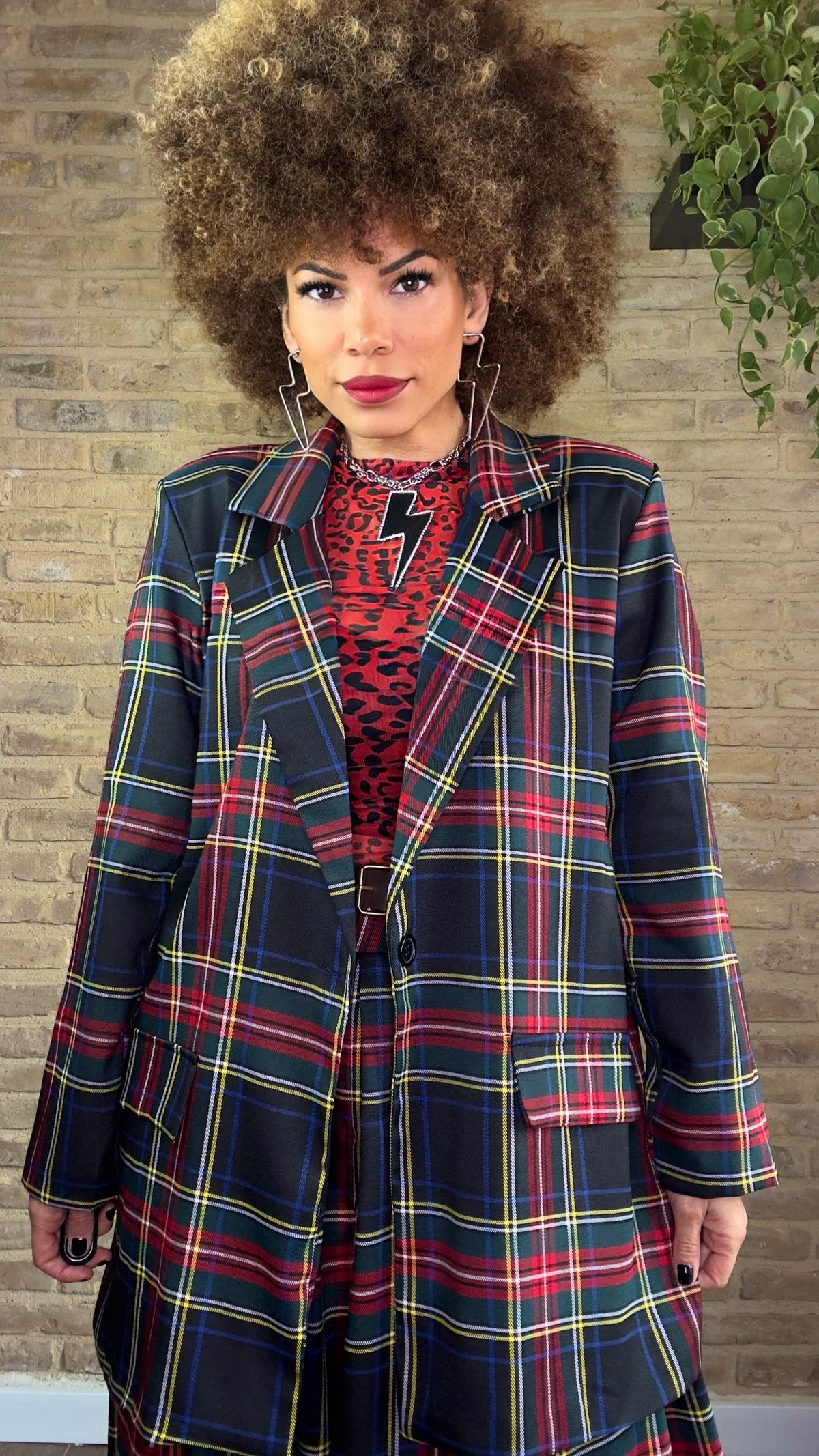 Americana Tartán Azul