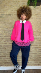 Jersey Puntilla Fucsia