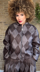 Bomber Rombos Franela