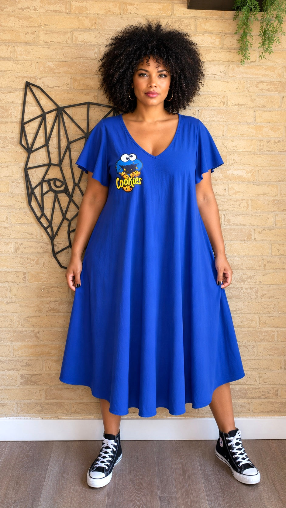 Vestido Cookie Monster - Exclusivo LOOFRO
