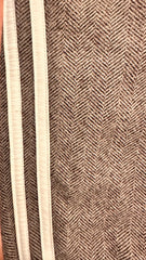 Pantalón Baggy Raya/Felpa Taupe