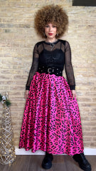 Falda Maxi Raso Print