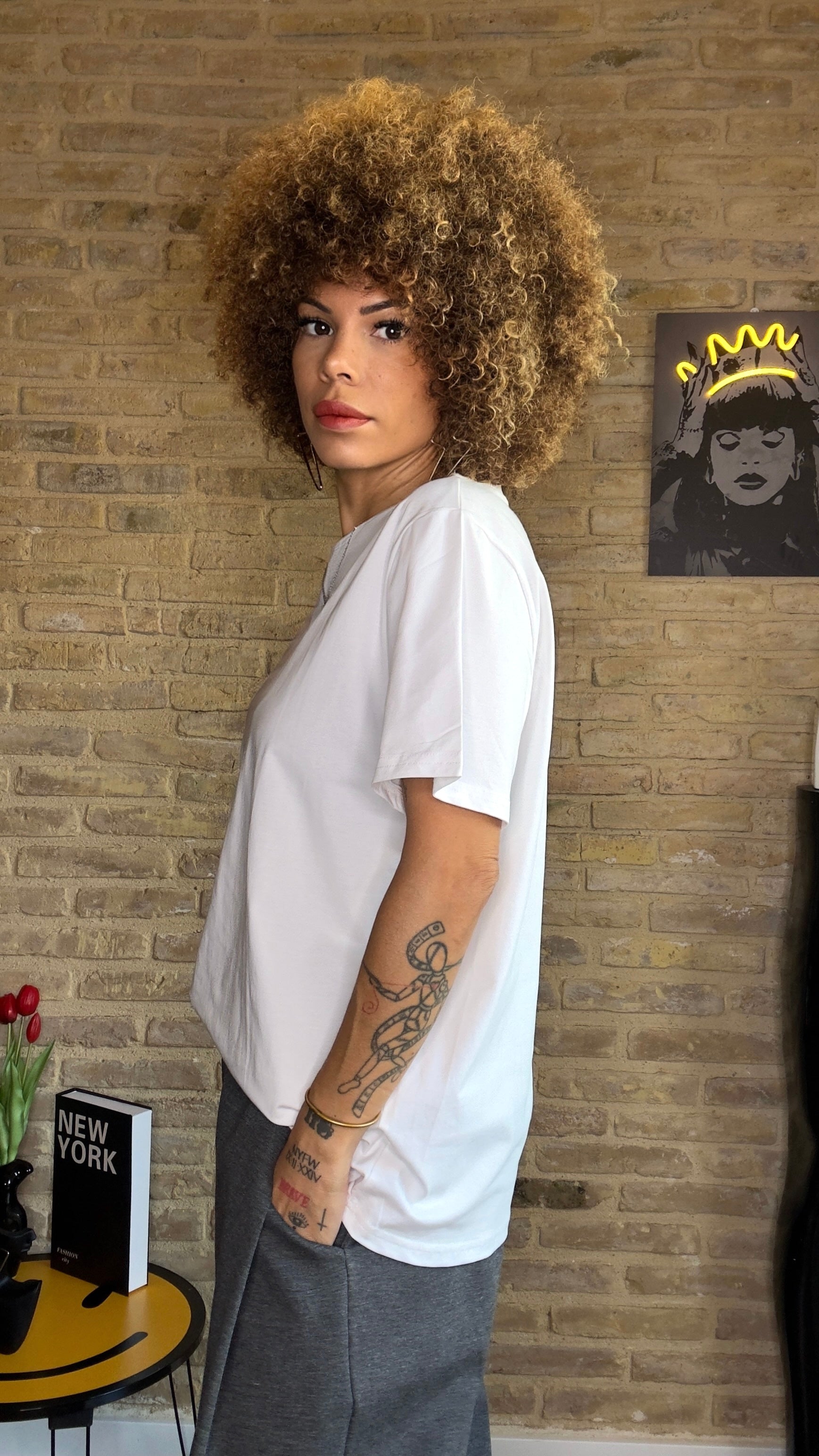 Camiseta Básica Maxi Blanca