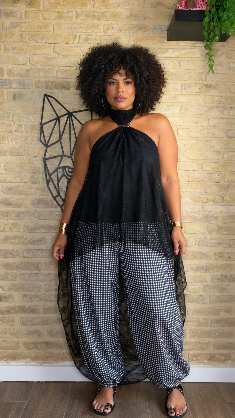 Top Halter Encaje