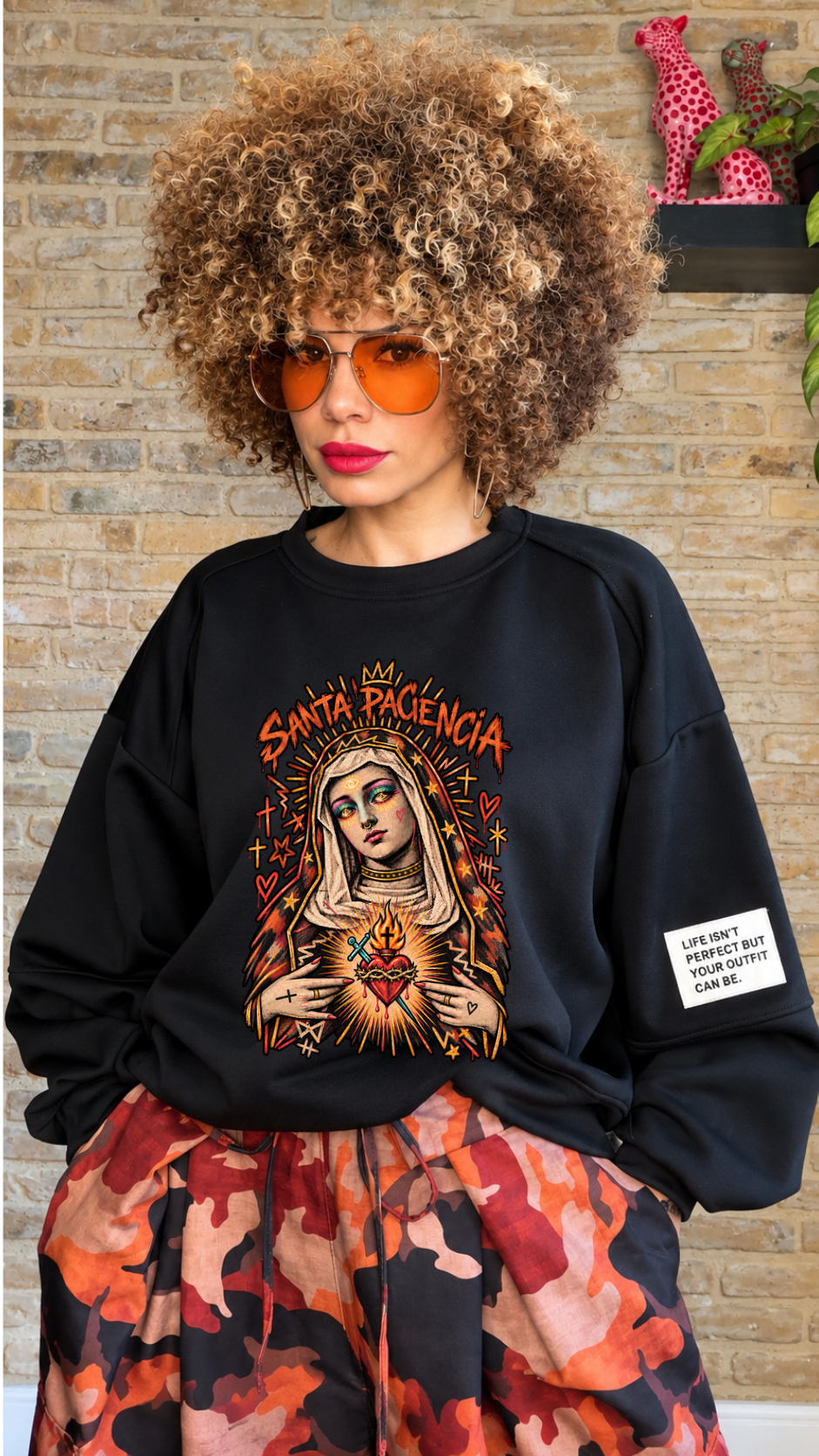 Sudadera Santa Paciencia - Exclusivo LOOFRO